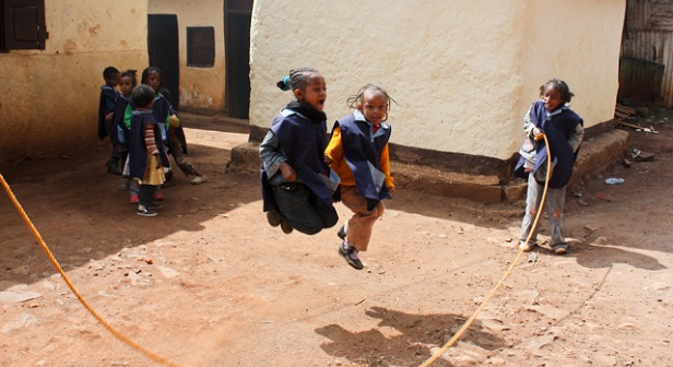Girls Jump Roping